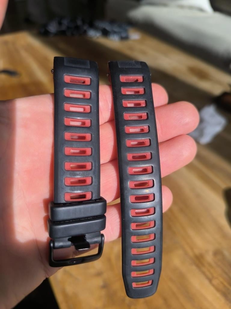 Garmin 22mm quick release bandje, Zwart, Garmin, Ophalen of Verzenden, Zo goed als nieuw