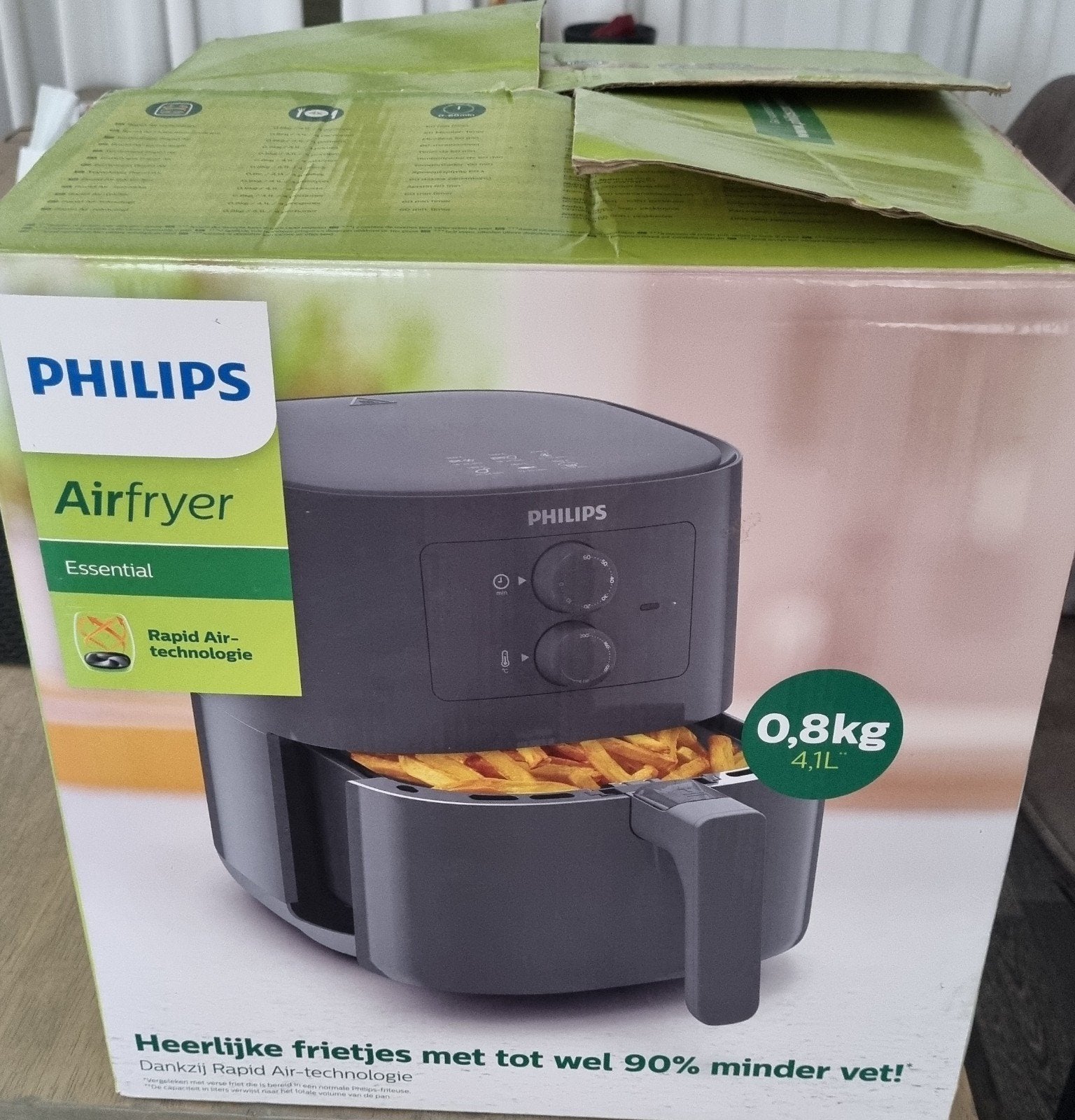 Philips Airfryer 3000 series, 2x gebruikt., 4 liter of meer, Ophalen, Zo goed als nieuw, Uitneembare binnenpan