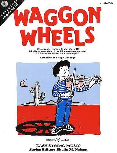 Viool beginners: : Waggon Wheels + cd-netjes, Gebruikt, Klassiek, Ophalen of Verzenden, Viool of Altviool