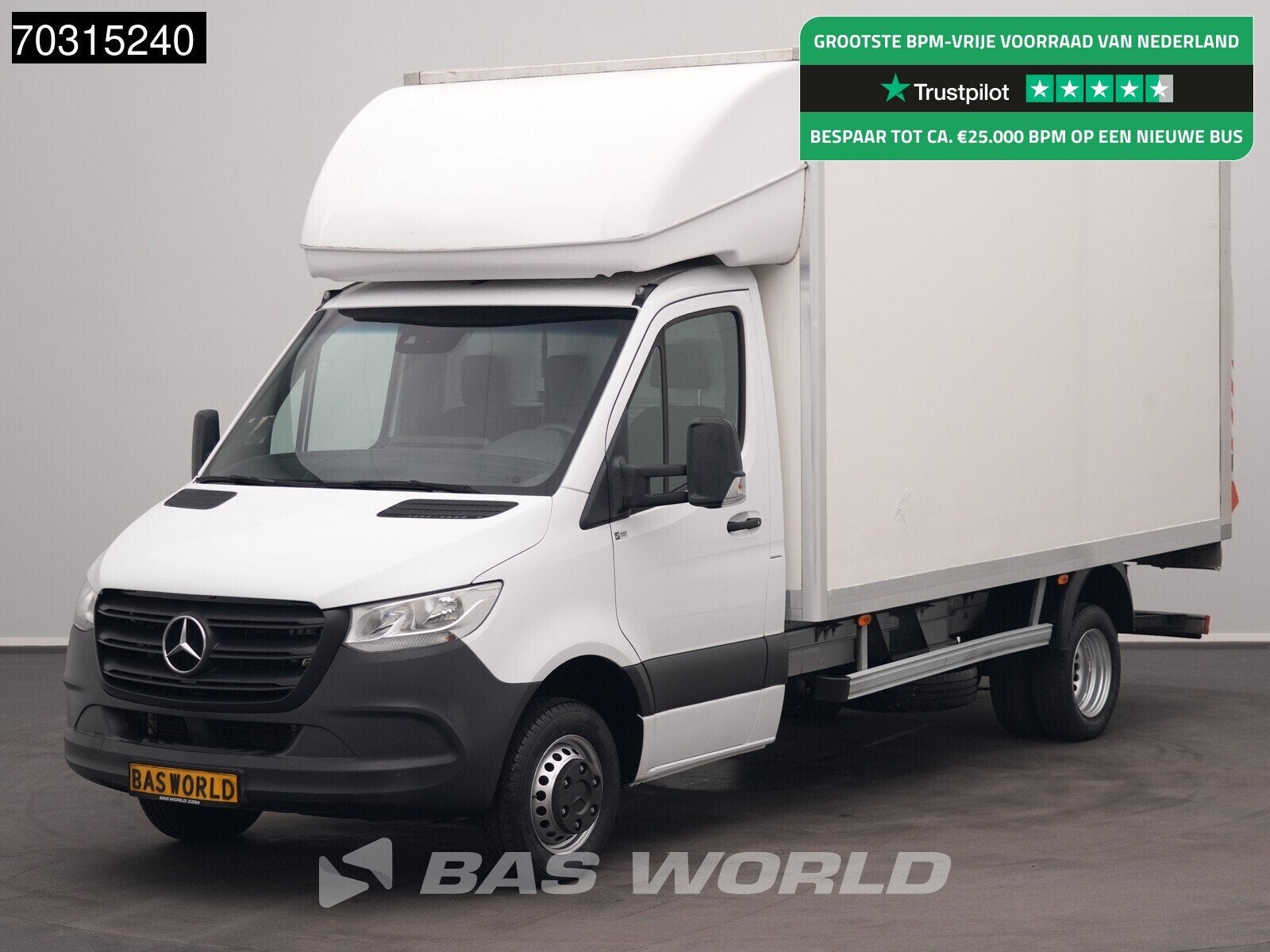 Mercedes Sprinter 514 CDI Automaat Laadklep Zijdeur Dubbellu, Automaat, Stof, Gebruikt, Euro 6