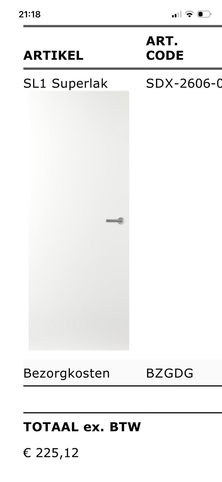 Deur alpine wit opdek, Ophalen, 80 tot 100 cm, 215 cm of meer, Binnendeur