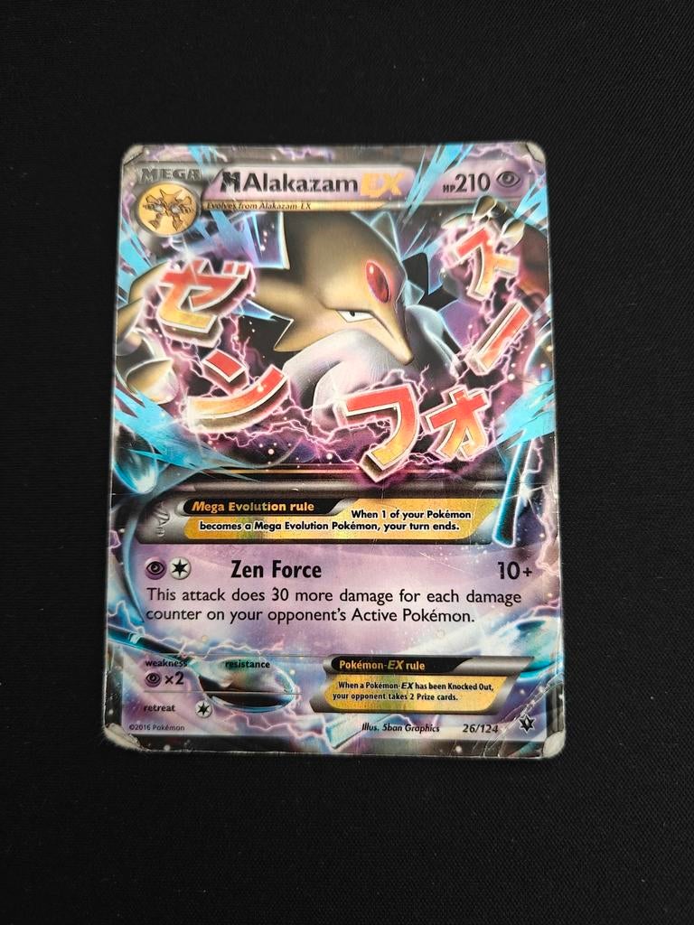 Pokémon M Alakazam EX kaart, Hobby en Vrije tijd, Verzamelkaartspellen | Pokémon, Ophalen of Verzenden