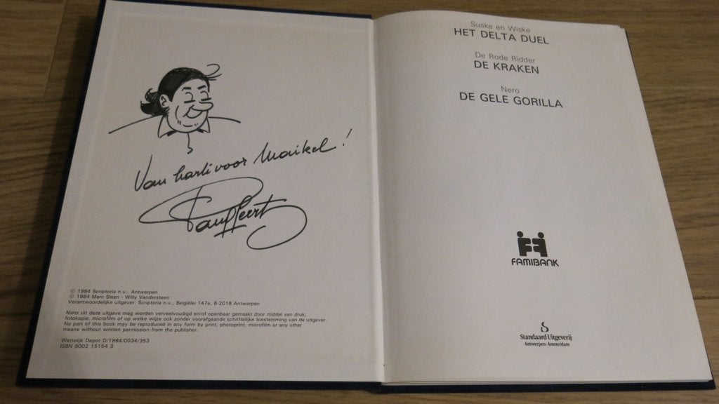 Paul Geerts tekening in Uit de schatkist van het beeldverhaa, Eén stripboek, Ophalen of Verzenden, Zo goed als nieuw