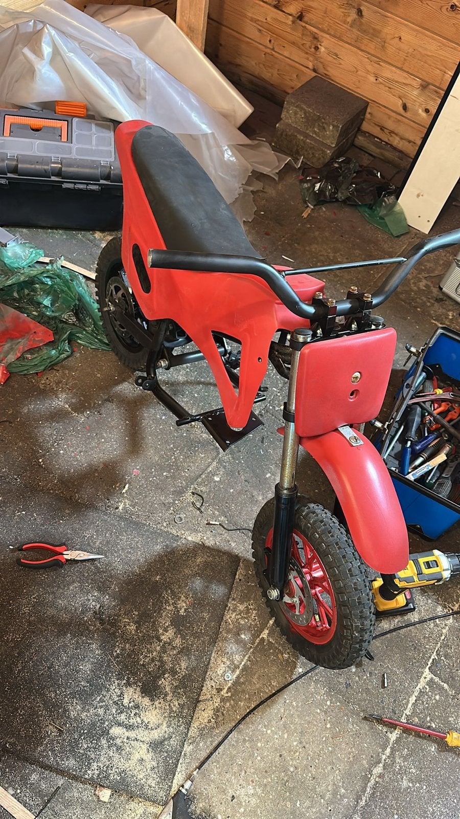 Pocketbike frame zonder motor - Ideaal voor project, Ophalen, Gebruikt, Schijfrem, Overige typen