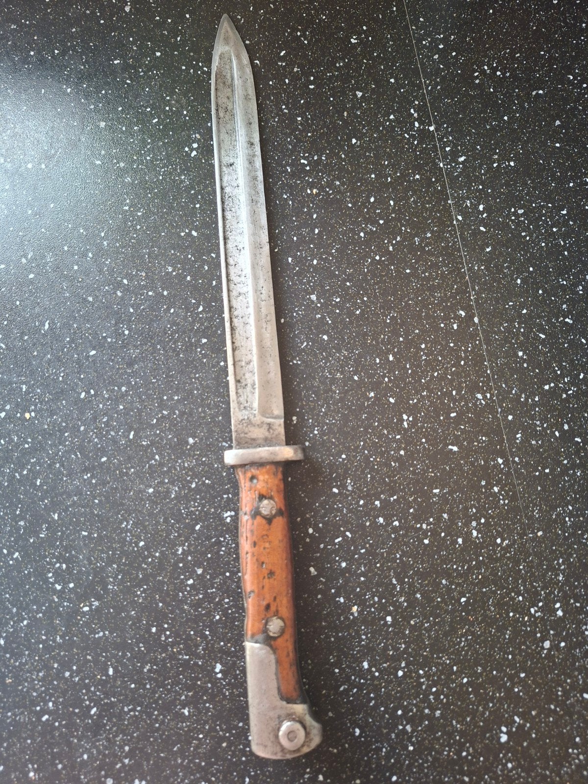 ww1 wo1 Duitse mauser bajonet suhl reg. nummer, Verzamelen, Ophalen of Verzenden, Landmacht, Duitsland, Mes of Dolk