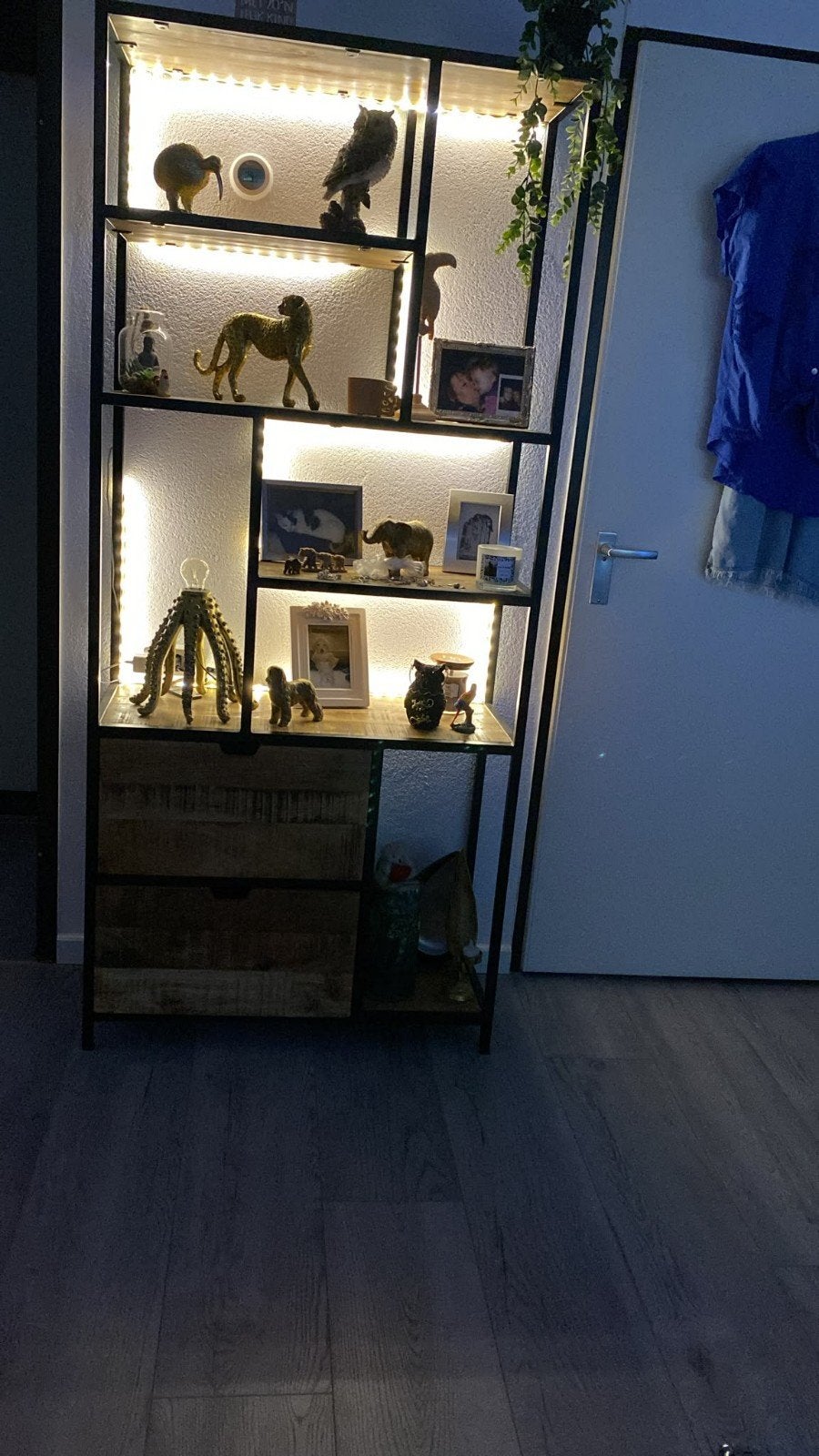 Massief houten mango open kast 187x84x35 cm, Huis en Inrichting, Kasten | Boekenkasten, Ophalen