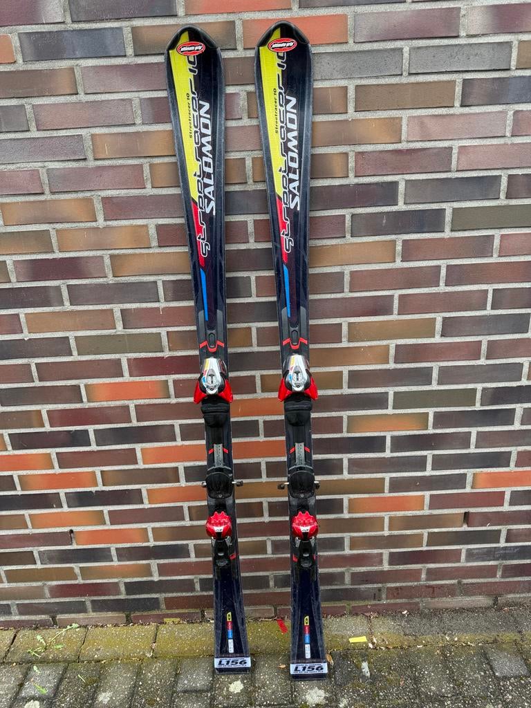 Salomon Super Race 150cm ski's met bindingen, 140 tot 160 cm, Gebruikt, Verzenden, Salamonstraat 1