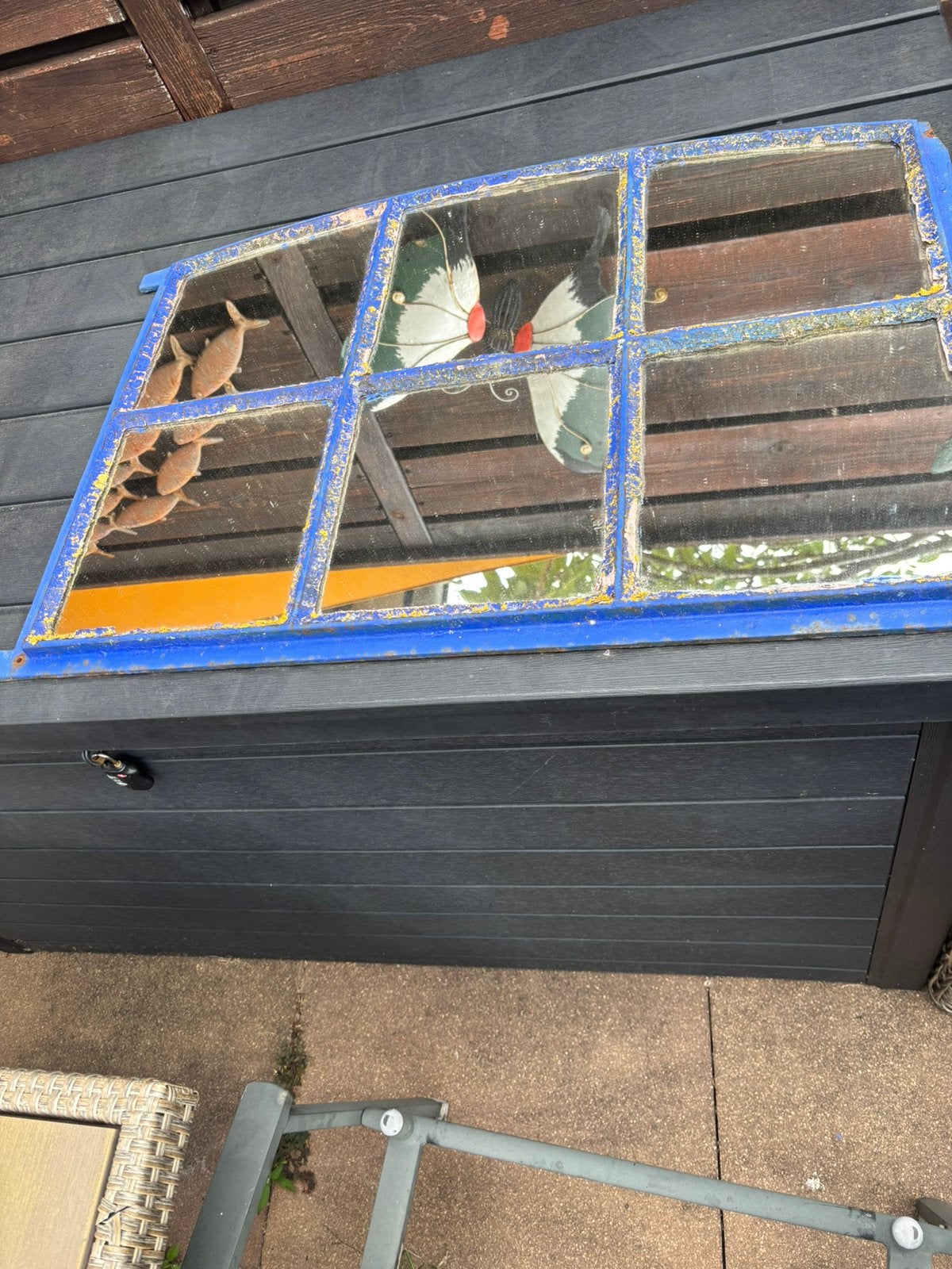 Oude  boeren spiegel moet opgeknapt, Ophalen, Gebruikt, Hout, Overige typen