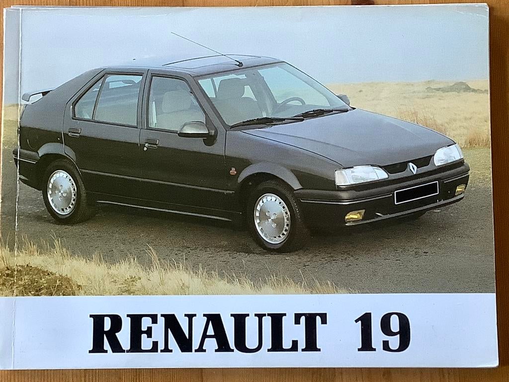 Instructieboekje Renault 19, Ophalen of Verzenden