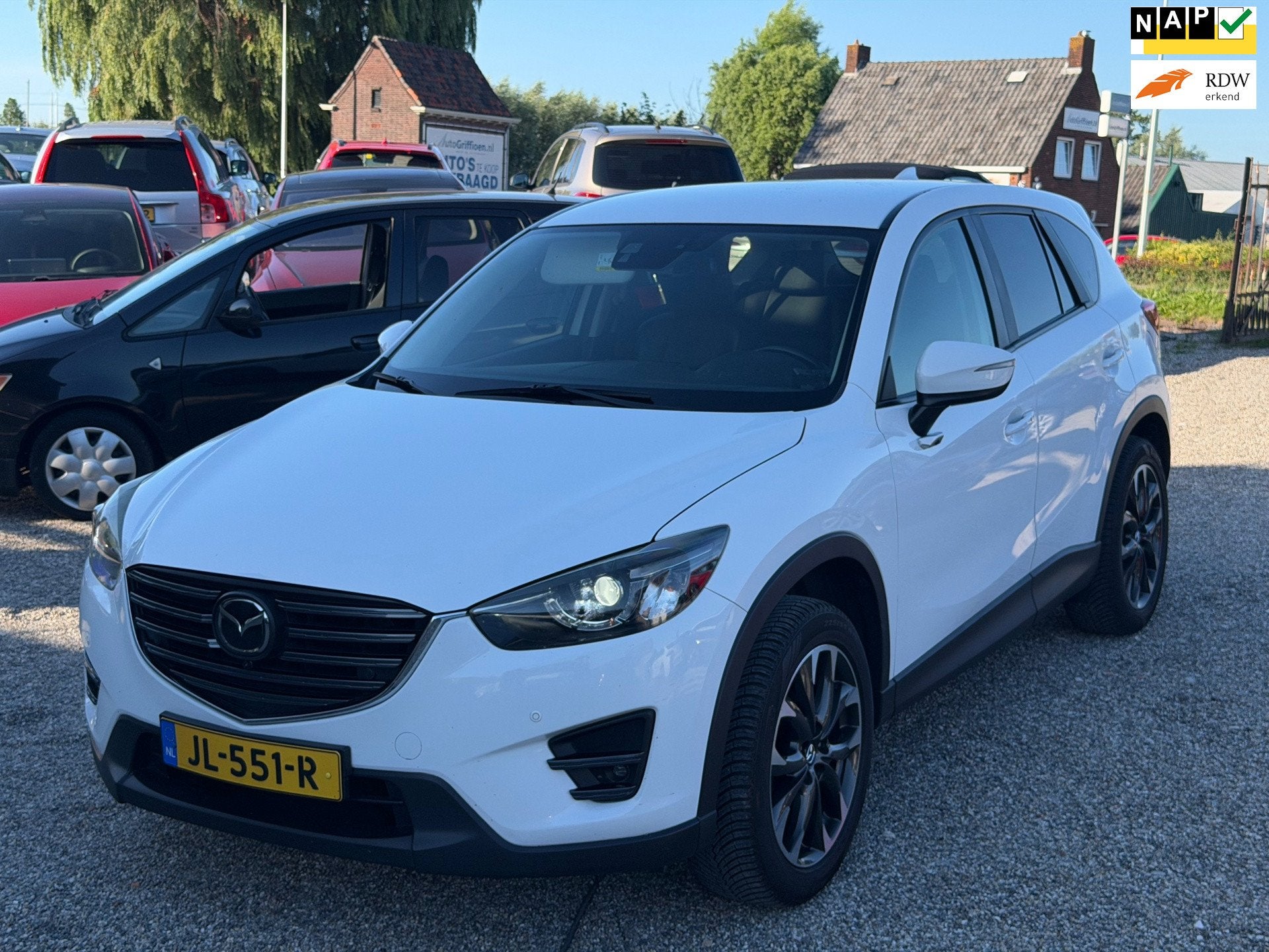 Mazda CX-5 2.0 SkyActiv-G 165 Skylease GT 2WD Carplay 360 Ca, Auto's, 1998 cc, 700 kg, Wit, Bedrijf