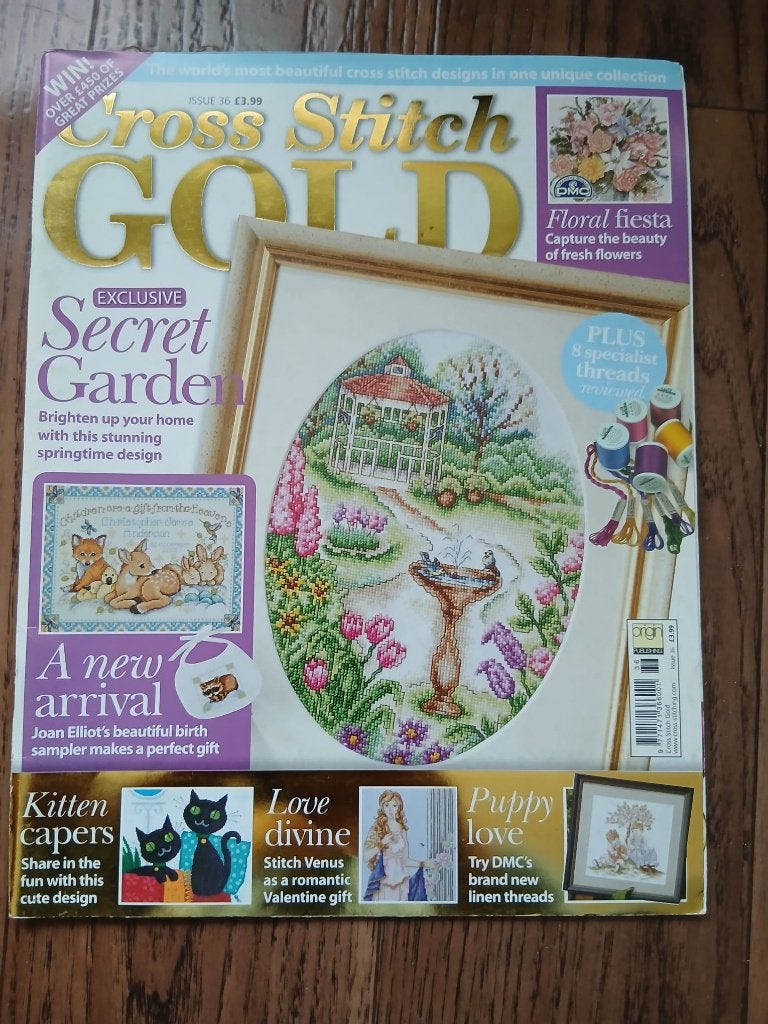 borduurblad Cross Stitch Gold, issue 36, Hobby en Vrije tijd, Ophalen of Verzenden, Zo goed als nieuw, Patroon