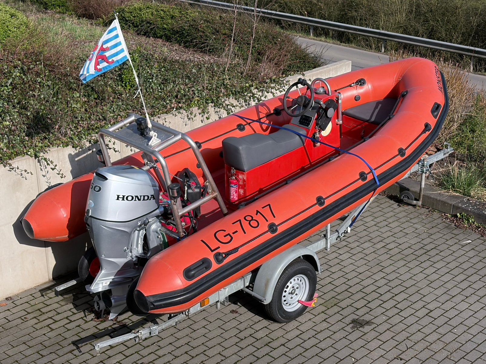 Duarry 520 RIB – goed onderhouden, Honda 60pk, 60 pk, Gebruikt, Peddels, Ophalen