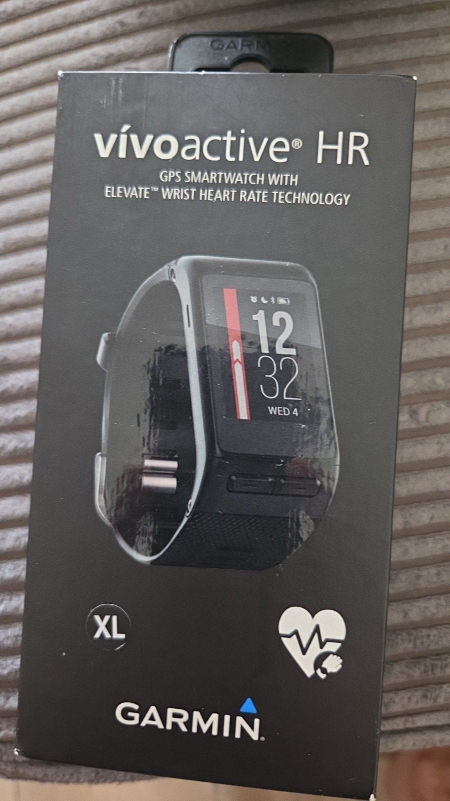 Garmin Vivoactive HR, Zwart, Garmin, Ophalen of Verzenden, Zo goed als nieuw