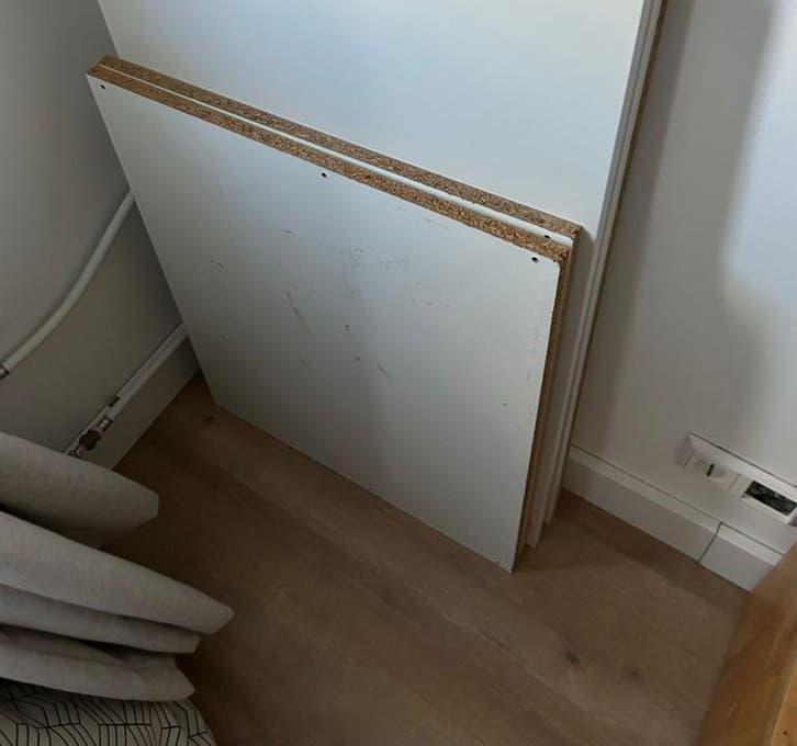 IKEA PAX kast planken, Ophalen