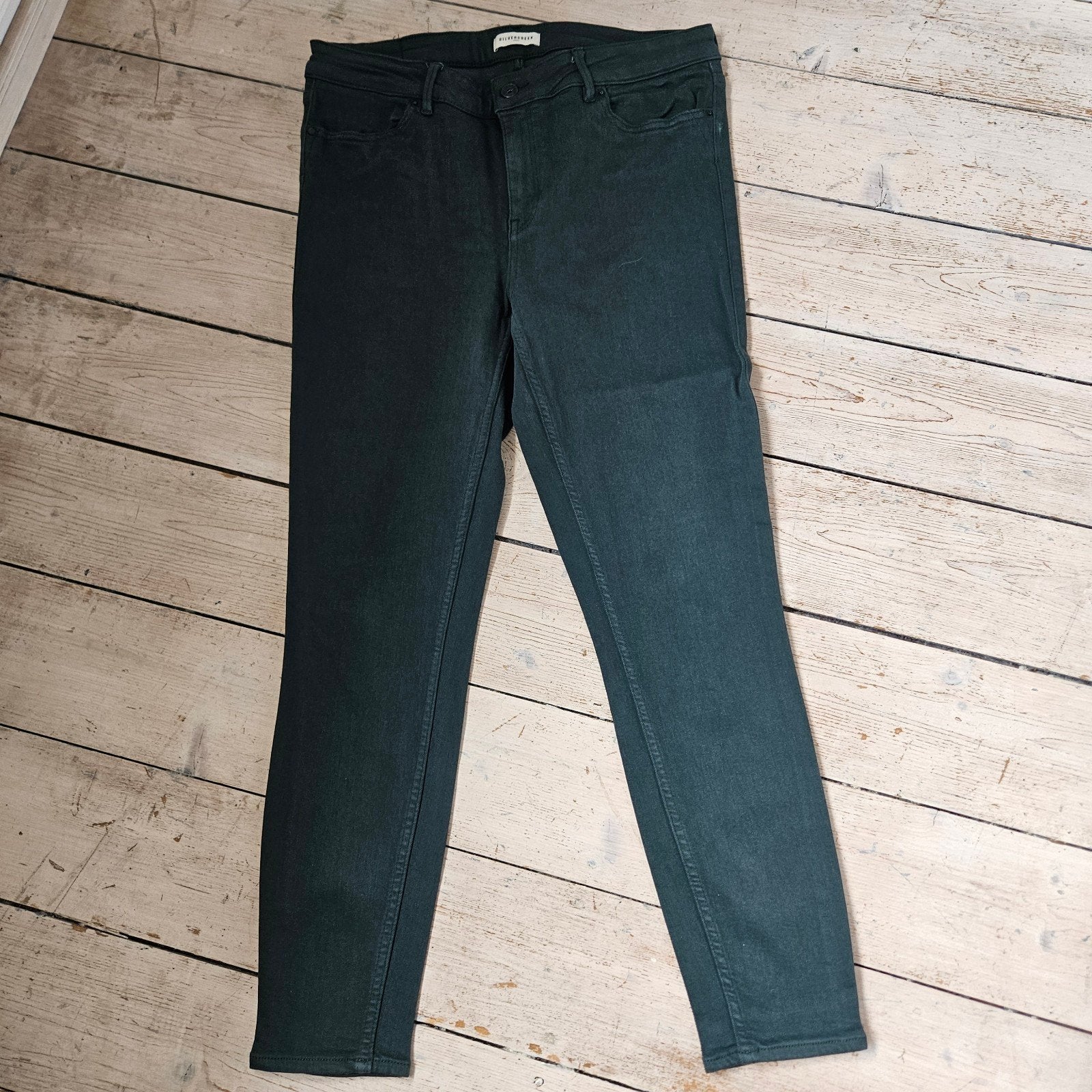 dames  jeans donkergroen silvercreek Zgan, Maat 42/44 (L), Ophalen of Verzenden, Zo goed als nieuw, Lang