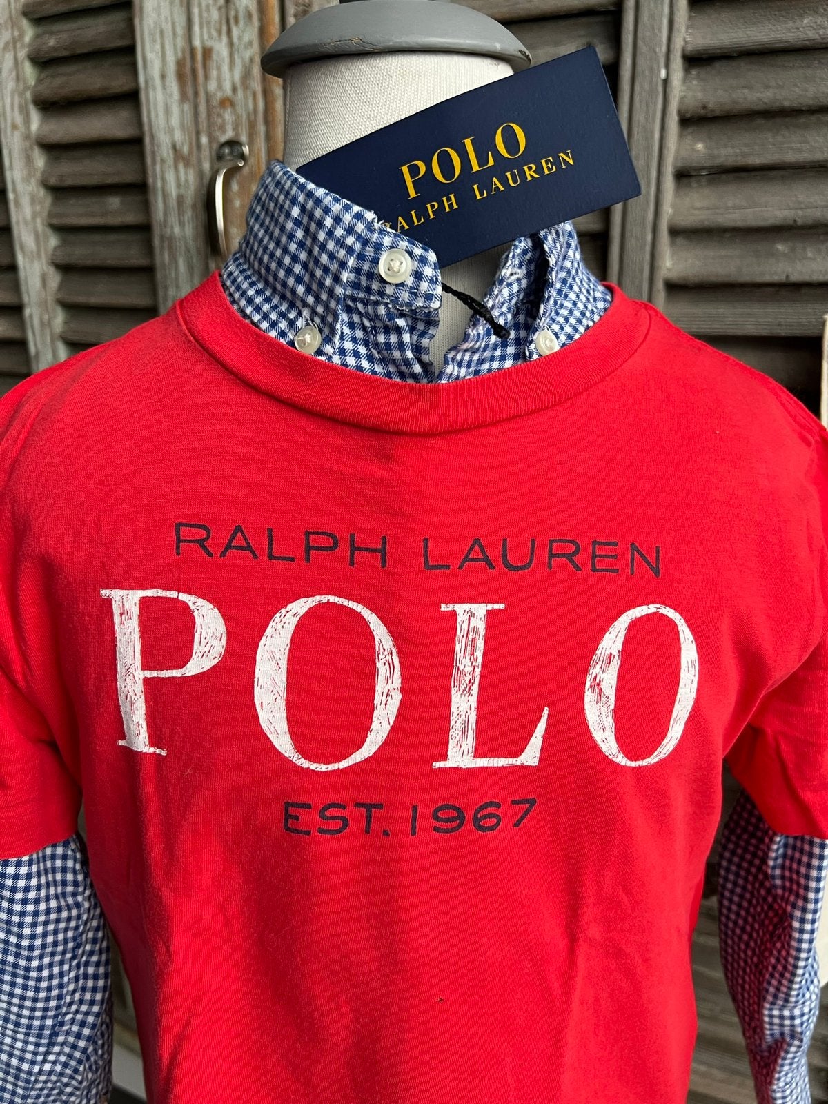 Mooi RALPH LAUREN shirt size 7/maat 122, Gebruikt, Ophalen of Verzenden, Shirt of Longsleeve, Polo Ralph Lauren