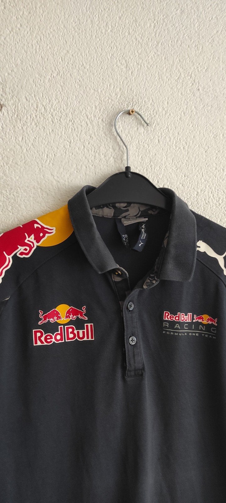 Puma Red Bull Racing F1 Polo Shirt Maat L, Zwart, Ophalen of Verzenden, Zo goed als nieuw, Puma