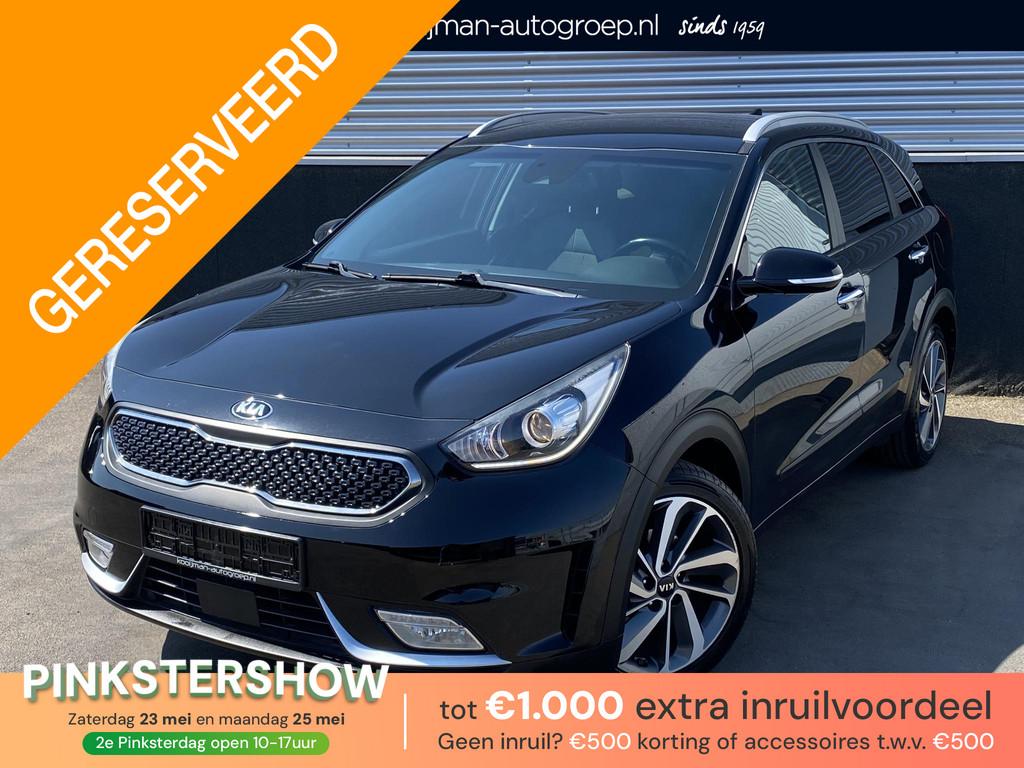Kia Niro 1.6 GDi Hybrid DynamicLine Edition Navigatie, Apple, Gebruikt, Euro 6, 2 kWh, Leder en Stof