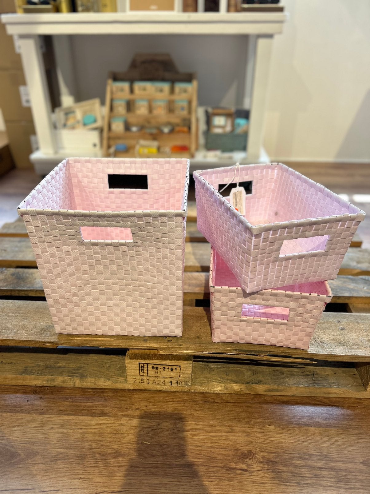 Manden Handed By - Kleur Powder Pink, Verzenden, Zo goed als nieuw, Rond, Riet