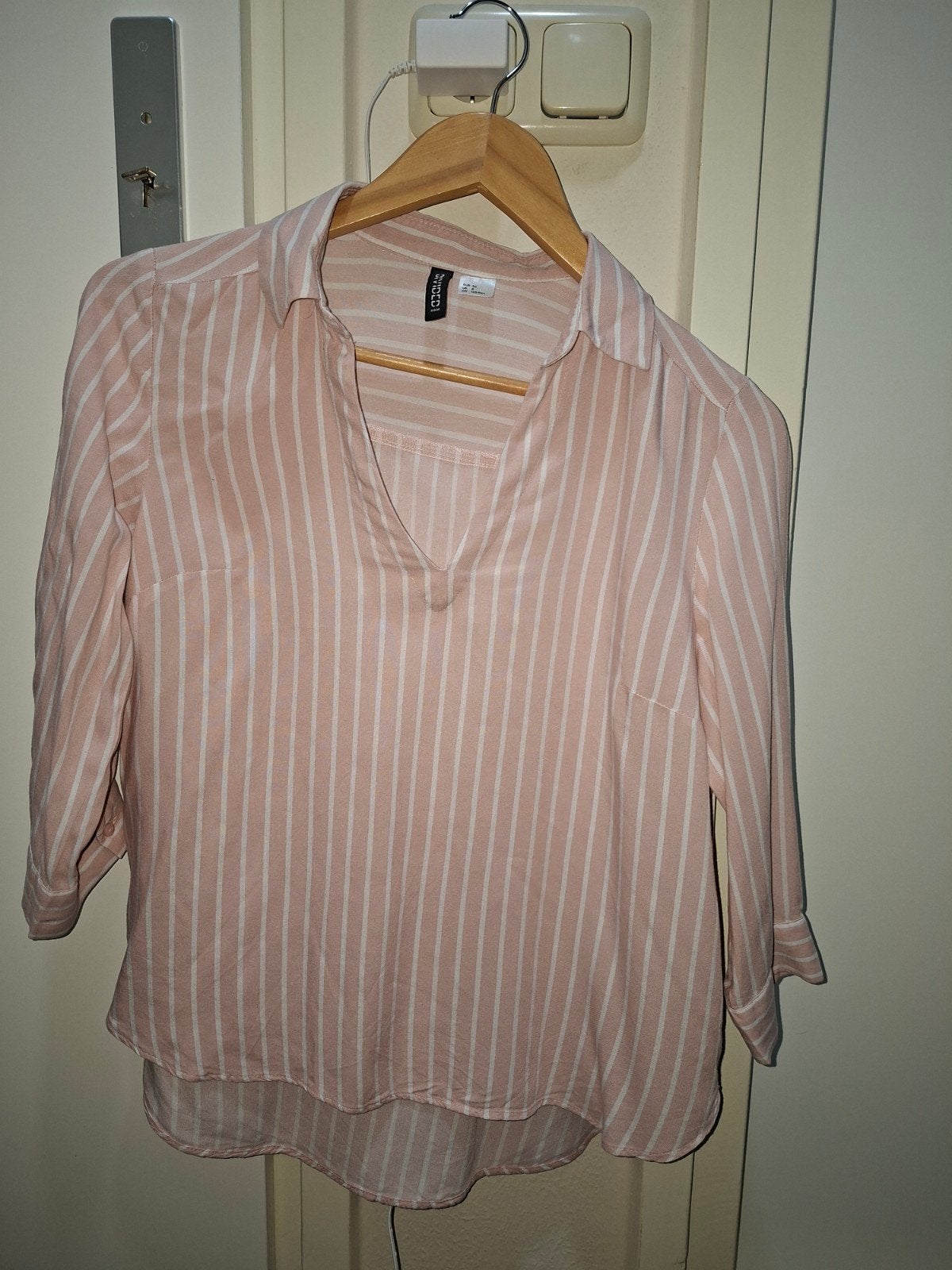 Roze gestreepte blouse van H&M Divided, maat 36, H&M Divided, Ophalen of Verzenden, Roze, Maat 36 (S)