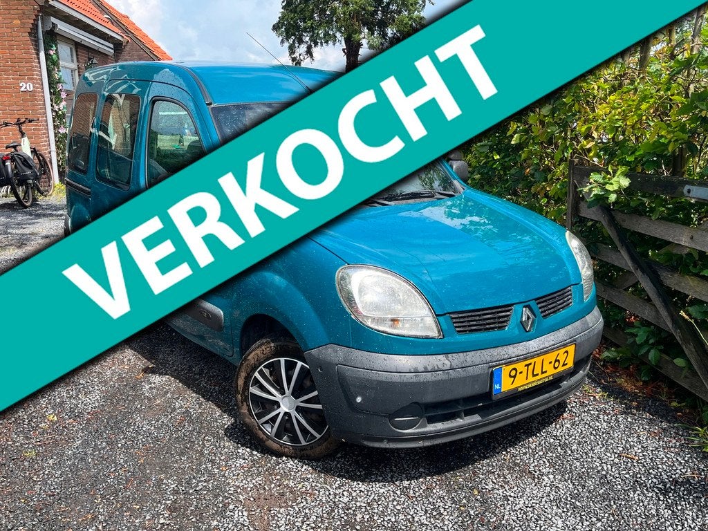 Renault Kangoo 1.2|5pers. Dubbel cab. RIJD TOP, Voorwielaandrijving, Stof, Metallic lak, 14 km/l