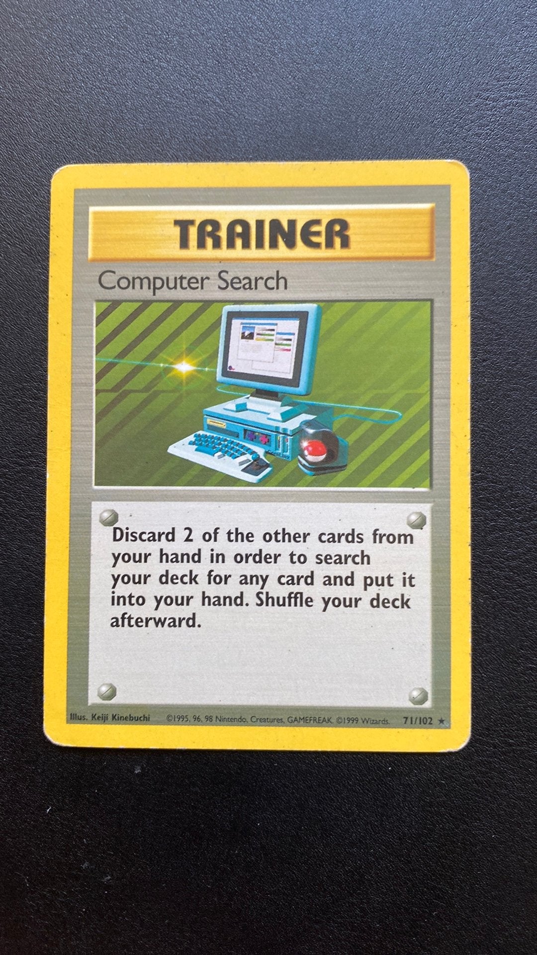 Pokemon computer search base 71/102, Ophalen of Verzenden, Gebruikt, Losse kaart