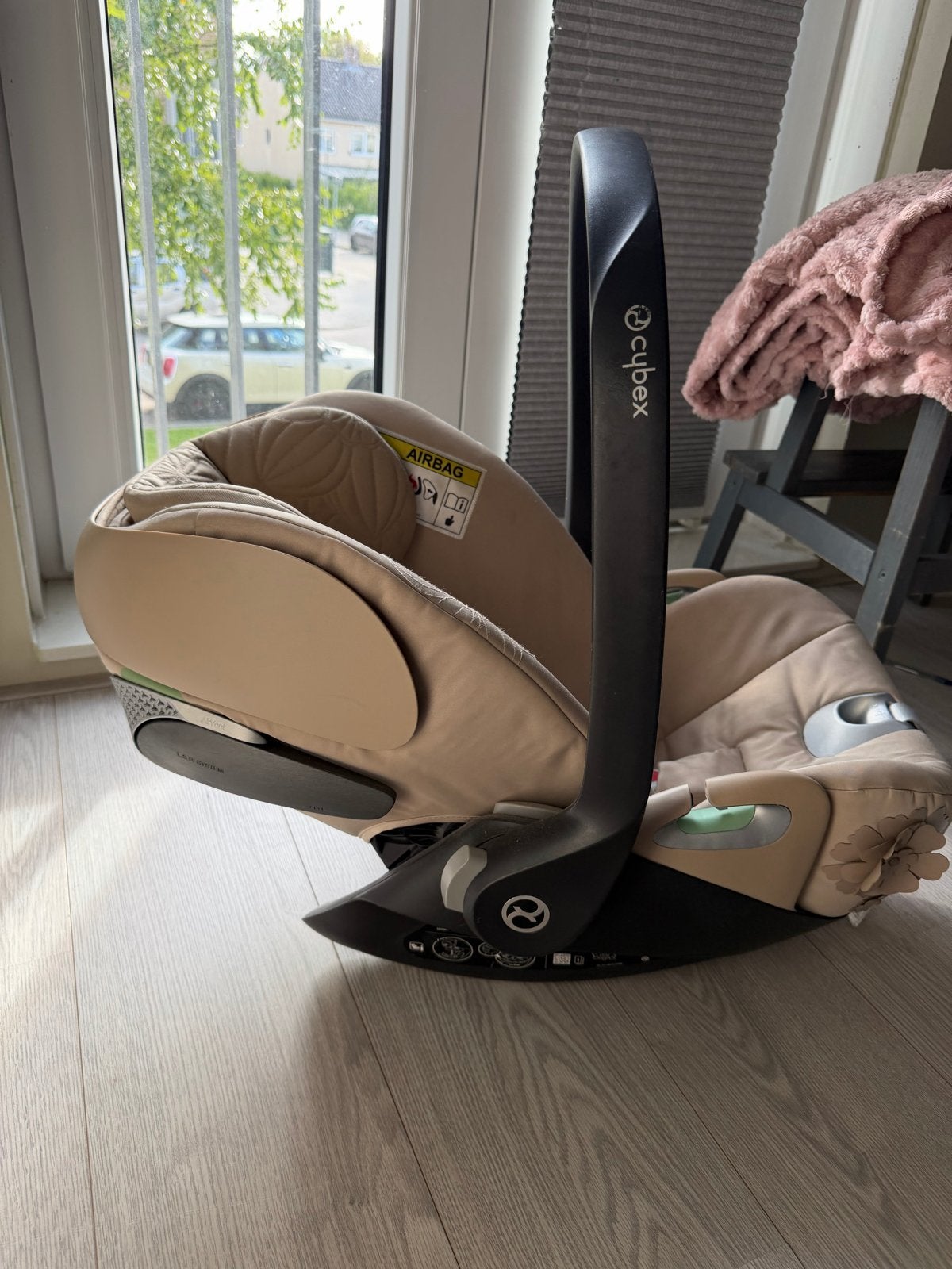 Cybex Cloud T baby autostoel - Simply Flowers Beige, Kinderen en Baby's, Verstelbare rugleuning, 0 t/m 13 kg, Ophalen, Overige merken