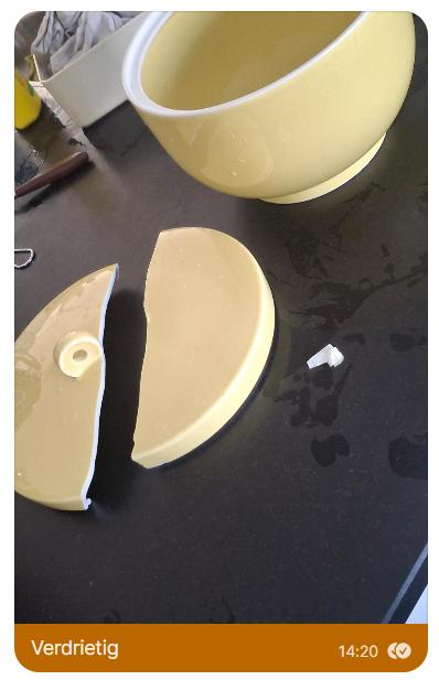 Ikea 365+ kom met kapot deksel, Antiek en Kunst, Ophalen