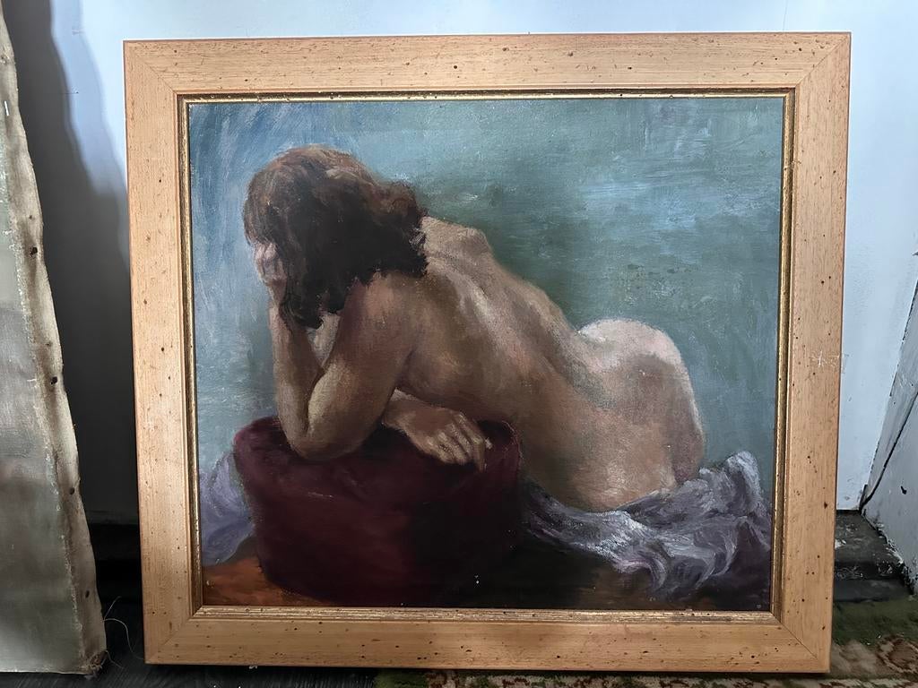 Schilderij vrouwelijk naakt naaktschilderij, Ophalen of Verzenden