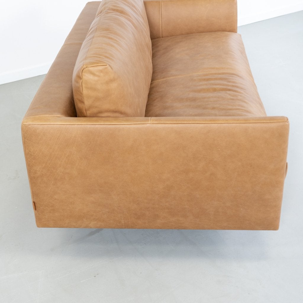 Montis Axel Bank 2,5-zits/159cm Buffaloleder - Cognac, Huis en Inrichting, Niet ingevuld, Zo goed als nieuw, Niet ingevuld, Niet ingevuld