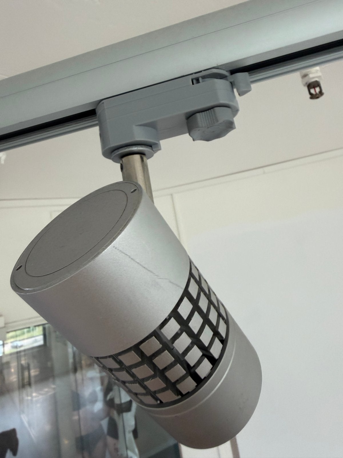 21 spots voor railverlichting - gebruikt, Ophalen, Halogeen, Gebruikt, Metaal of Aluminium