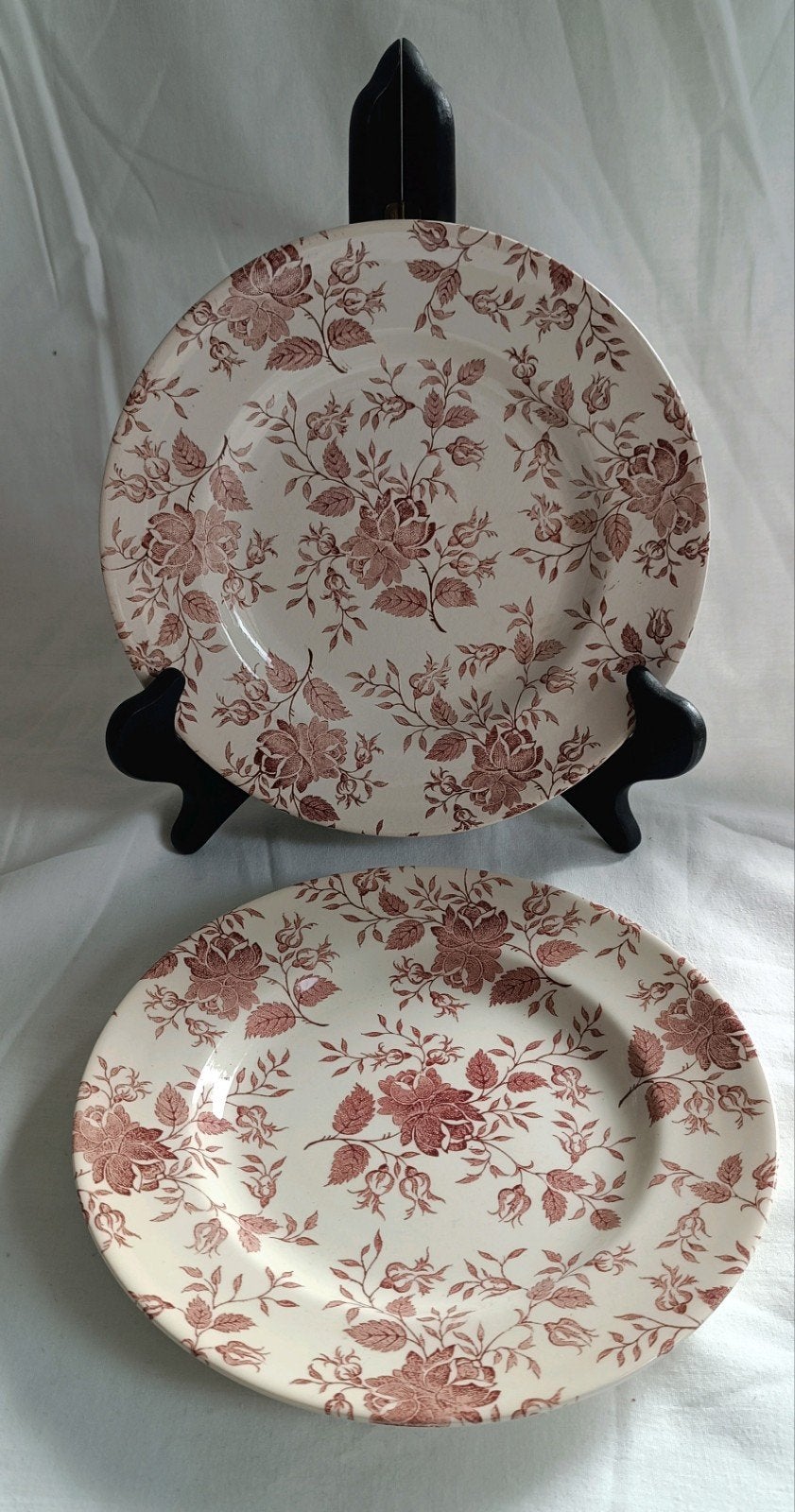 Set van 2 Vintage EIT England Borden - Floral series, Antiek en Kunst, Ophalen of Verzenden