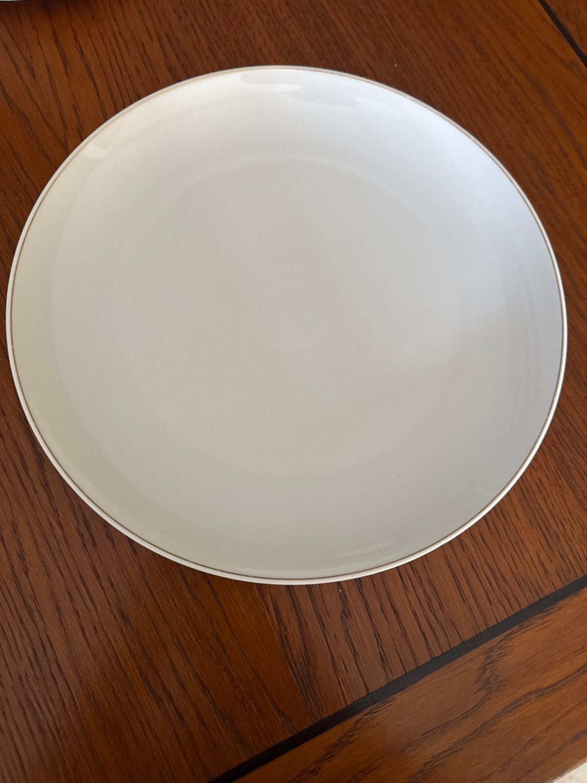Vintage Arzberg Gebaksbord Wit met Gouden Rand, Ophalen