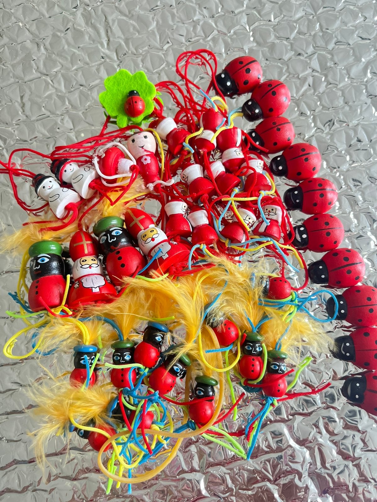 Gelukspoppetje sint piet kerst, Ophalen of Verzenden, Nieuw, Hout, Overige typen