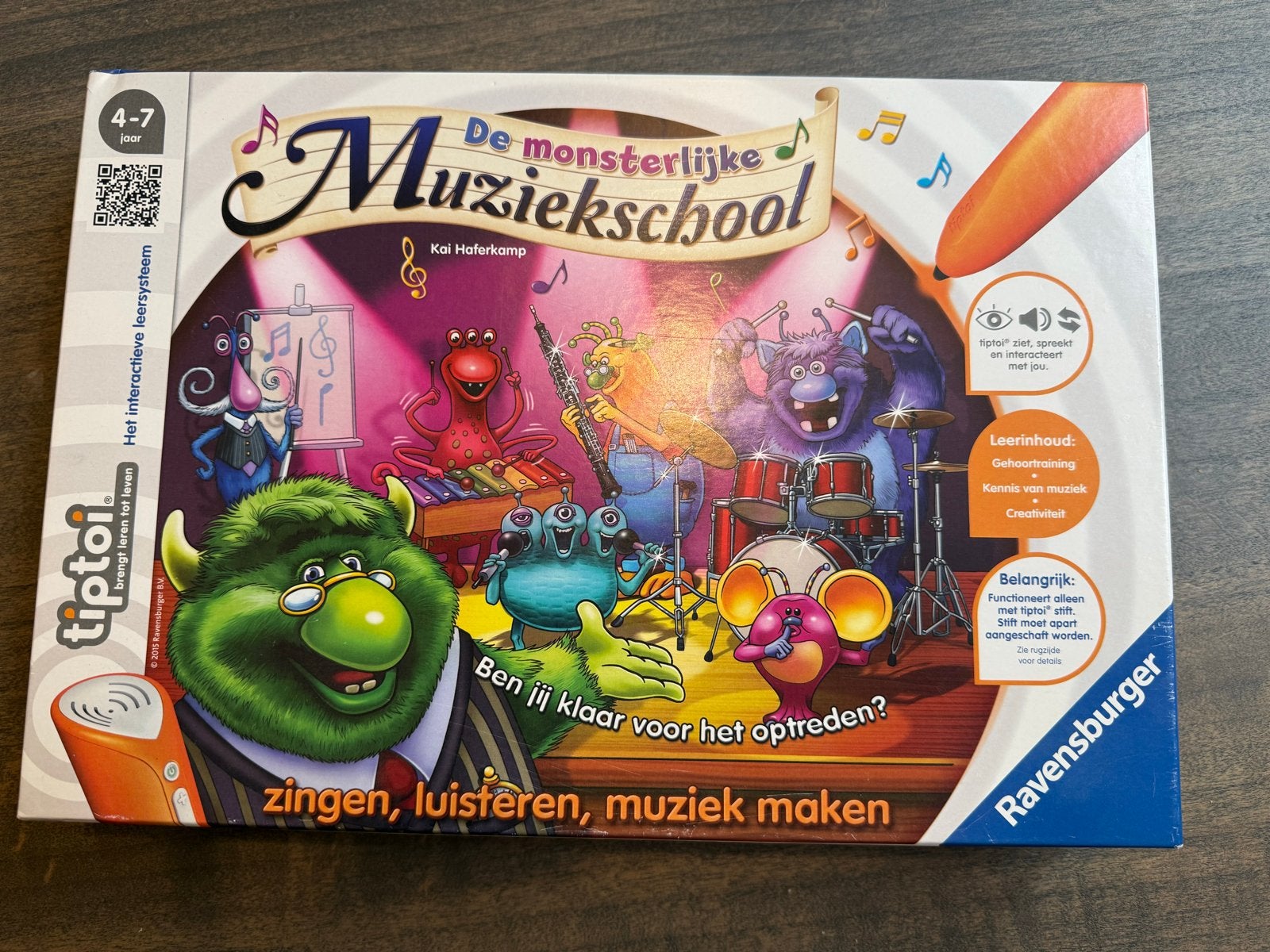 Ravensburger tiptoi De monsterlijke Muziekschool, Ophalen of Verzenden, Gebruikt, Ontdekken, Met geluid