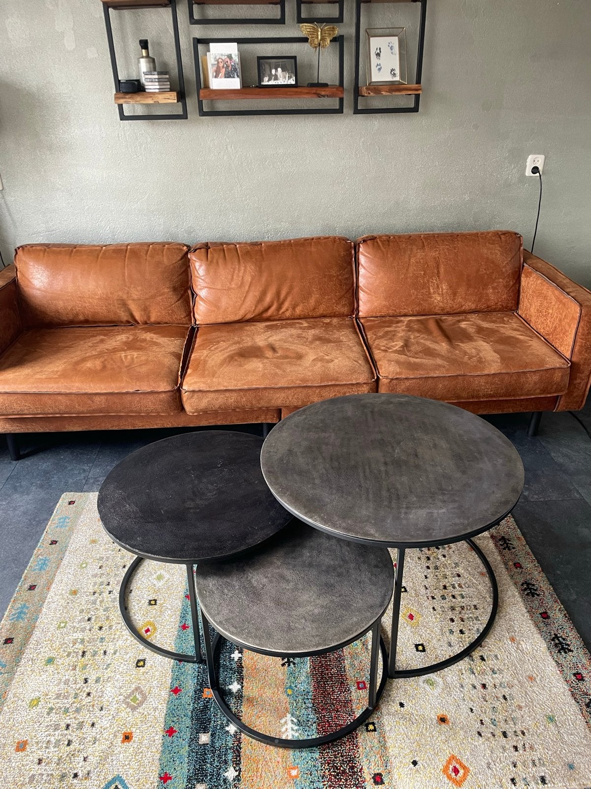 Salontafel, Ophalen, Gebruikt, Rond, 50 tot 100 cm