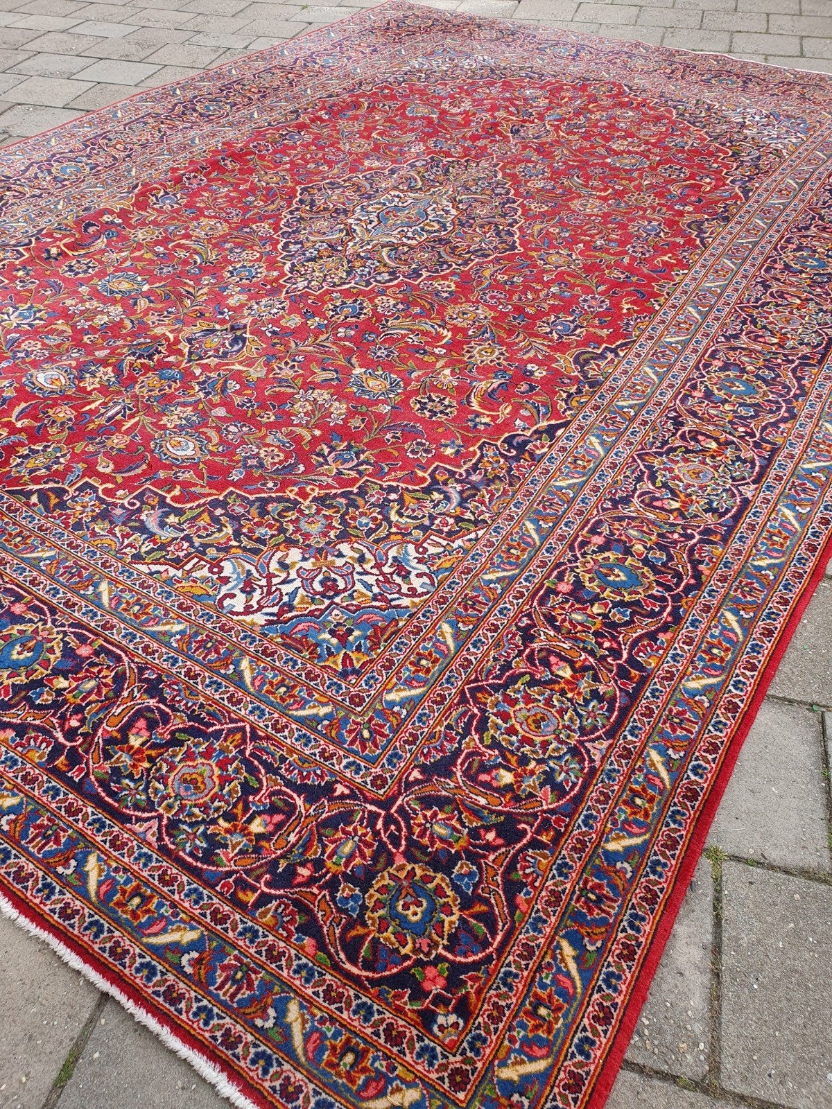 Perzisch tapijt 293x412 cm, Huis en Inrichting, Stoffering | Tapijten en Kleden, Keshan, Overige kleuren, 200 cm of meer, Ophalen of Verzenden