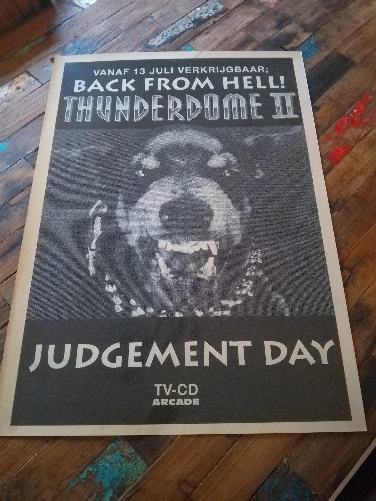 thunderdome 2 poster hardcore from hell gabber ID&T, Ophalen of Verzenden, Nieuw, A1 t/m A3, Reclame