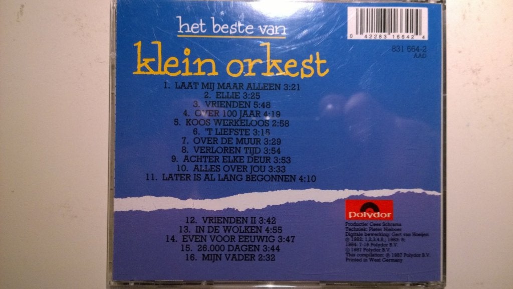Klein Orkest - Het Beste Van, Ophalen of Verzenden, Zo goed als nieuw, Pop, Album