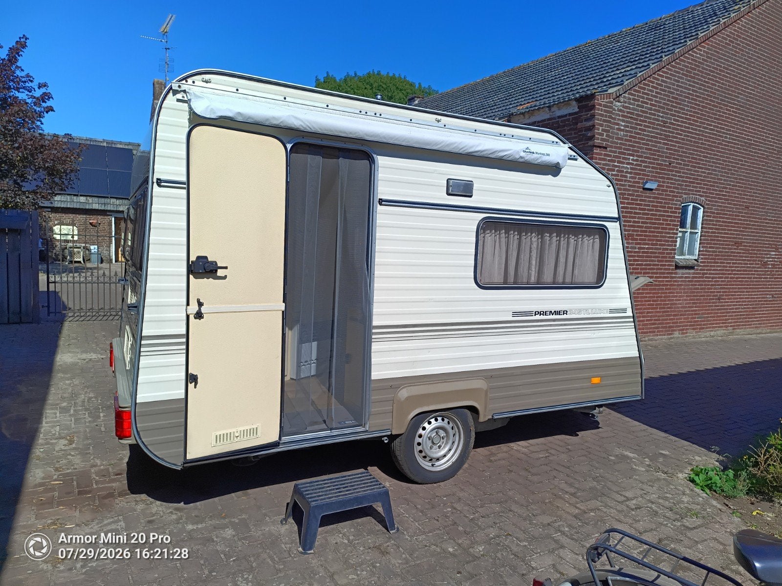 Avento Premier 345TL Luxe Caravan - Compact en Compleet, Particulier, Tot 4 meter, Tot en met 2, Avento
