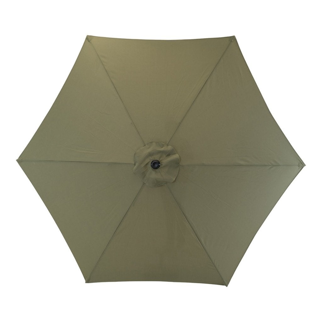 Parasol 3 meter met molen en 6 baleinen olijfgroen, Info@edvonline.nl, Inductorstraat 9b 3903 KA Veenendaal, Nieuw, EDV Online BV