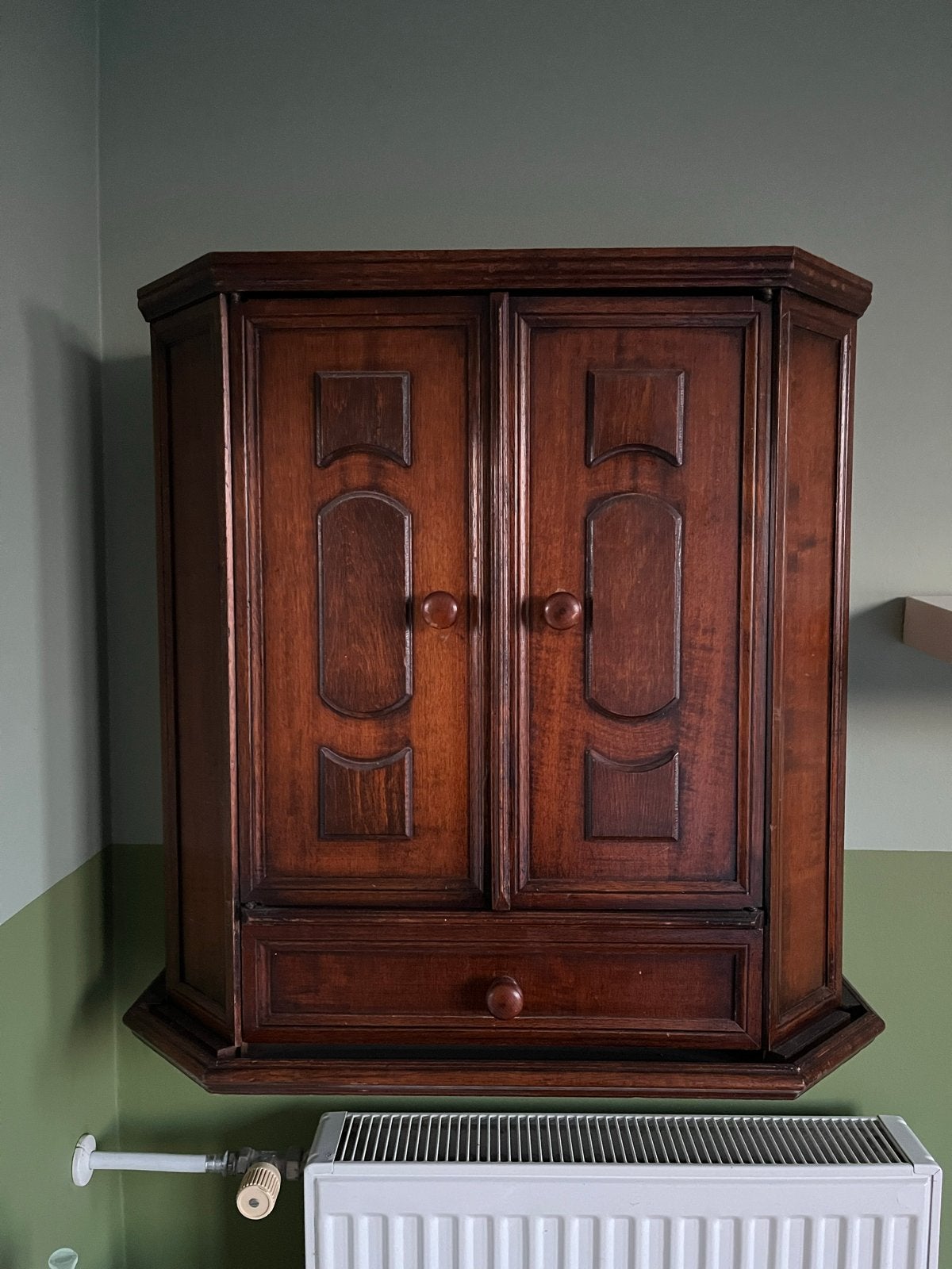 Klein wandkastje met lade - H68xL70xD25,5, Huis en Inrichting, Ophalen, Gebruikt