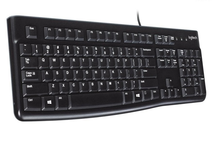 Logitech K120 Bedraad Toetsenbord - Qwerty, Computers en Software, Toetsenborden, Ophalen of Verzenden, Qwerty, Zo goed als nieuw