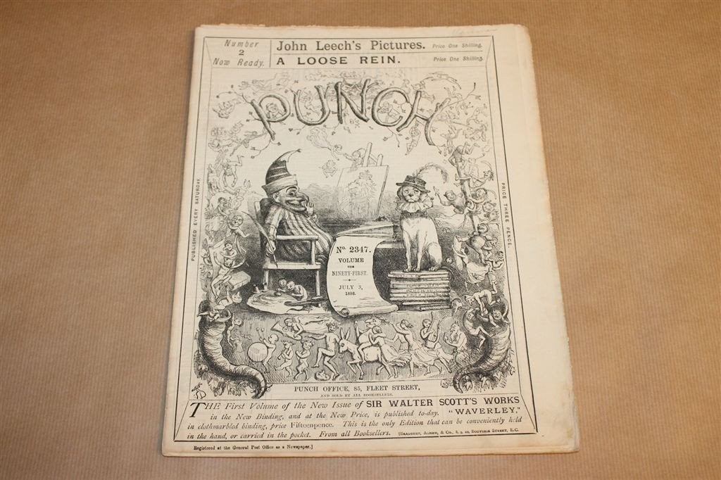 Punch 1886 — Victoriaans Satire Tijdschrift — Illustraties [, Ophalen of Verzenden