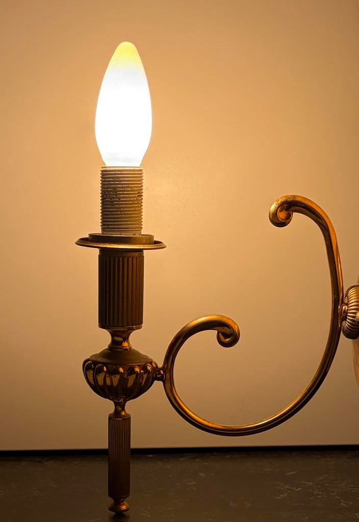 Vintage Sciolari Wandlamp – Hollywood Regency – Verguld, Ophalen of Verzenden, Zo goed als nieuw, Metaal, Klassiek
