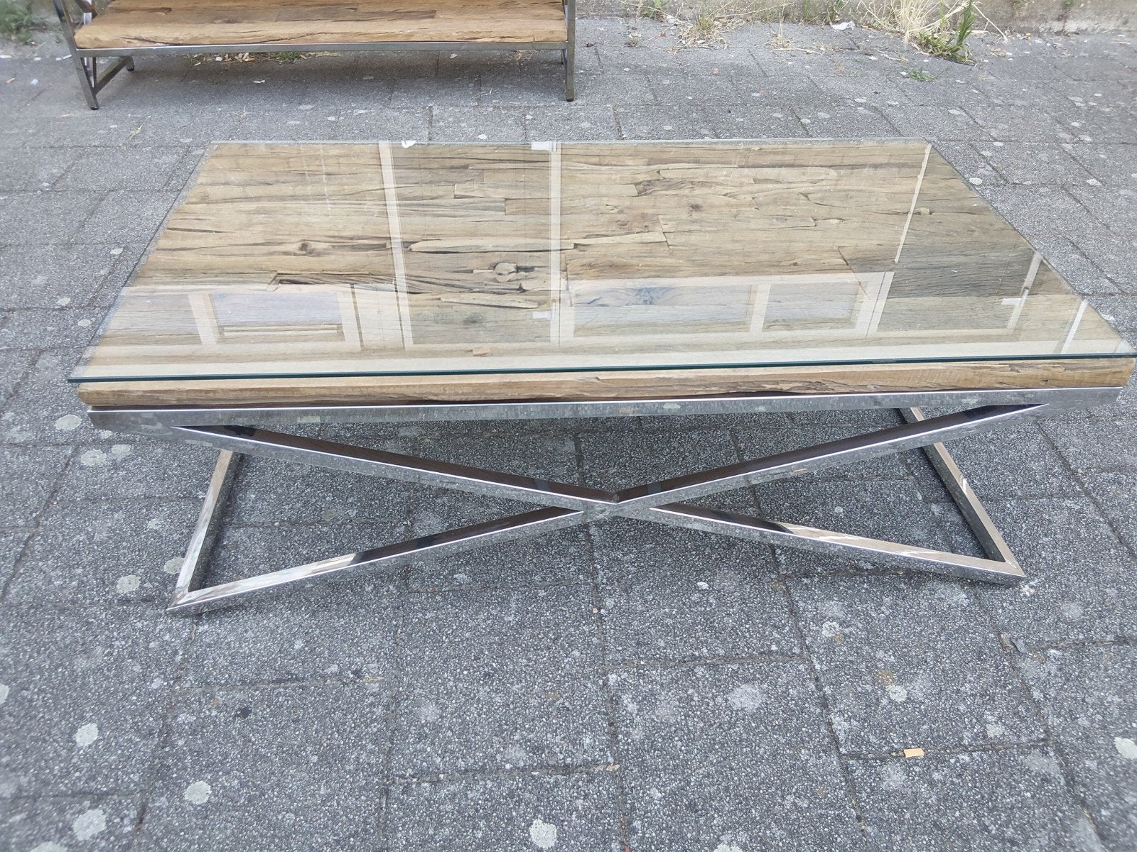 Sleeperwood salontafel, Ophalen, 100 tot 150 cm, 50 tot 100 cm, Modern industrieel