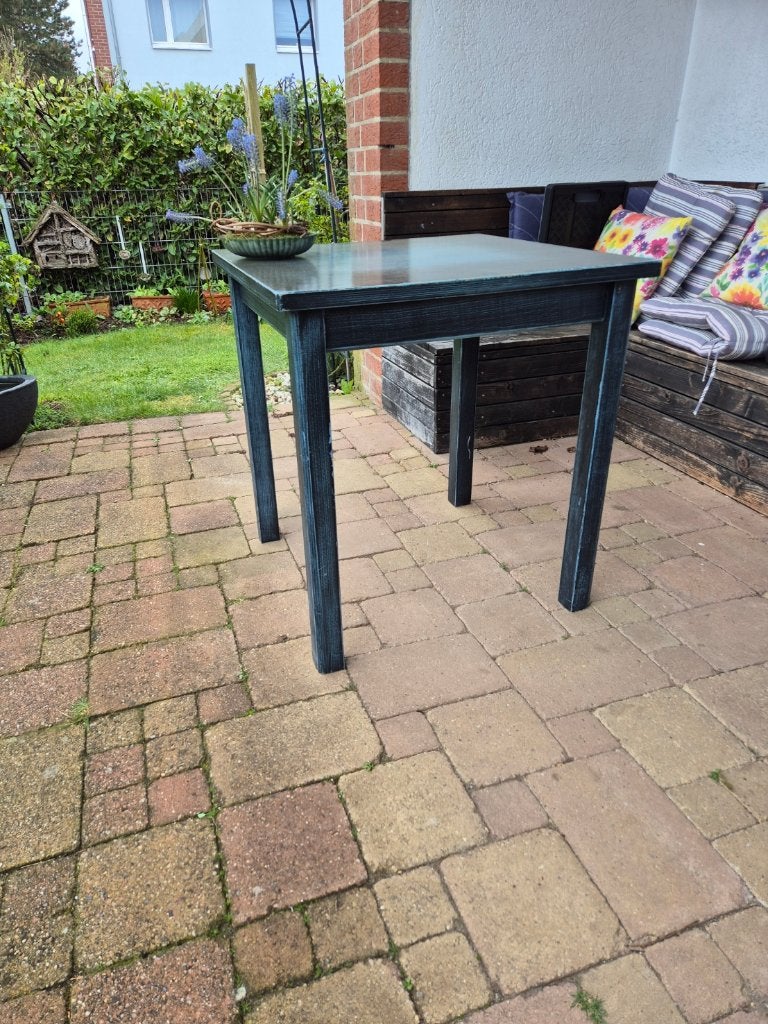 binnen/buiten bistro tafels, Huis en Inrichting, Tafels | Eettafels, Ophalen, Fleurig en kleurig, Gebruikt, 50 tot 100 cm