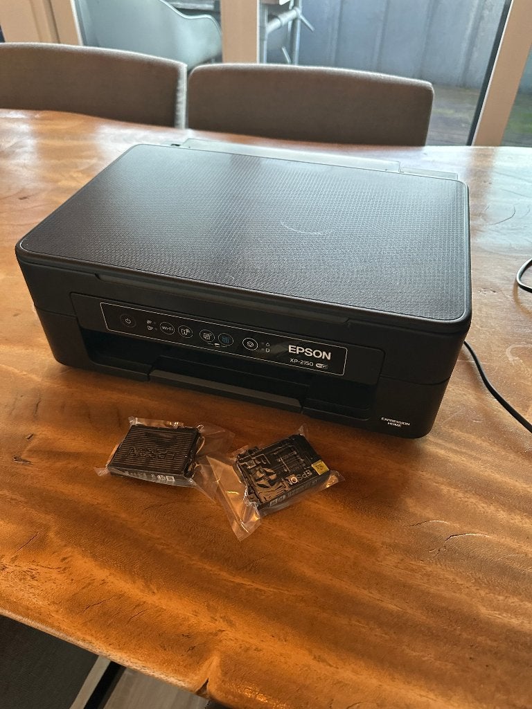 Epson XP-2150 all-in-one printer met wifi + cartridges, Computers en Software, Ophalen of Verzenden, Zo goed als nieuw, Kleur printen