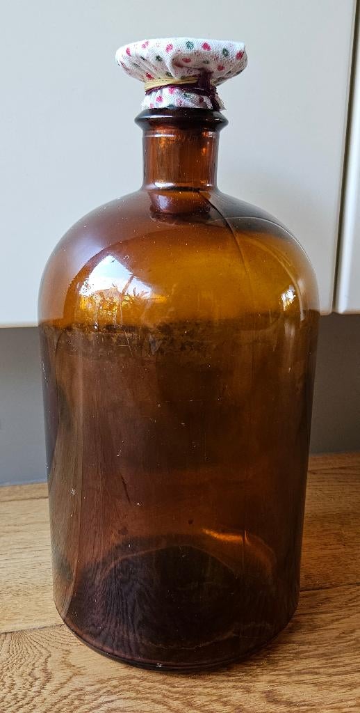 Vintage grote apothekers fles, Antiek en Kunst, Curiosa en Brocante, Ophalen of Verzenden