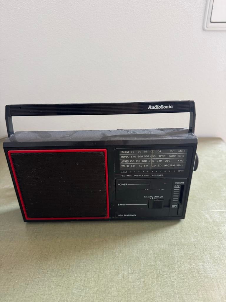 Audiosonic Draagbare Radio - Vintage FM/MW/LW/SW Ontvanger, Ophalen, Zo goed als nieuw, Radio